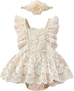 Baby Girl Boho Lace Romper Dress