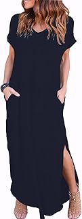 Zilcremo Women’s Maxi Dress with Pockets