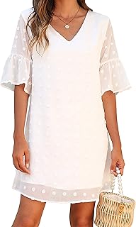 Blooming Jelly Women’s White Ruffle Sun Dress