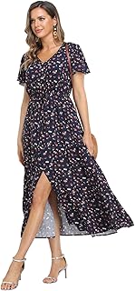 Ferrendo Women’s Boho Floral Midi Dress