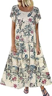 Boho Floral Maxi Sundress for Women