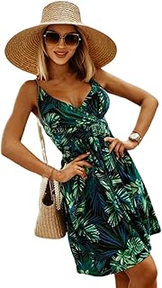 Women’s Bohemian Floral Print Sundress & Floral Corset Midi Dress