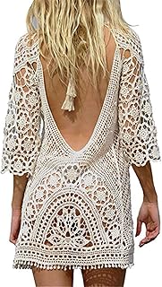 YouKD Women’s Crochet Knit Beach Cover Up